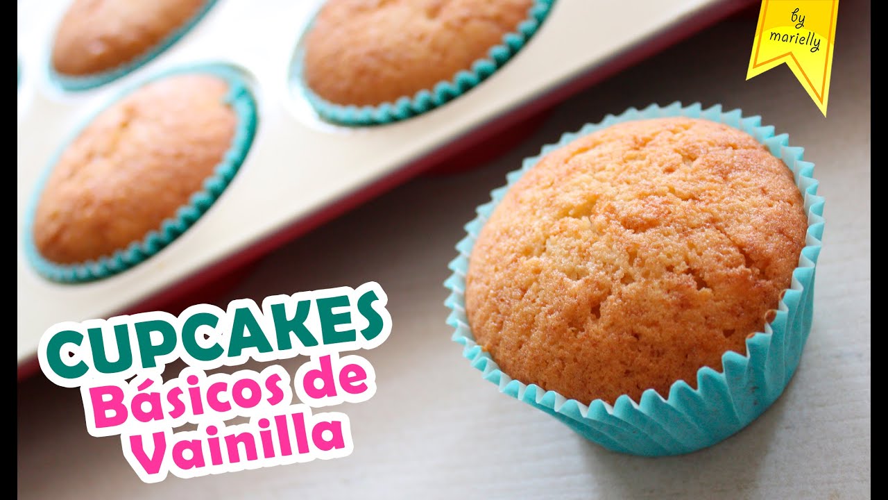 CUPCAKES DE VAINILLA Perfectos 🧁 PONQUECITOS básicos by Marielly