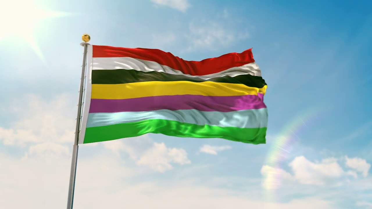 Unity Flag of the Seven Clans of Kangleipak | Salai Taret Firal | 7 Salai Flag