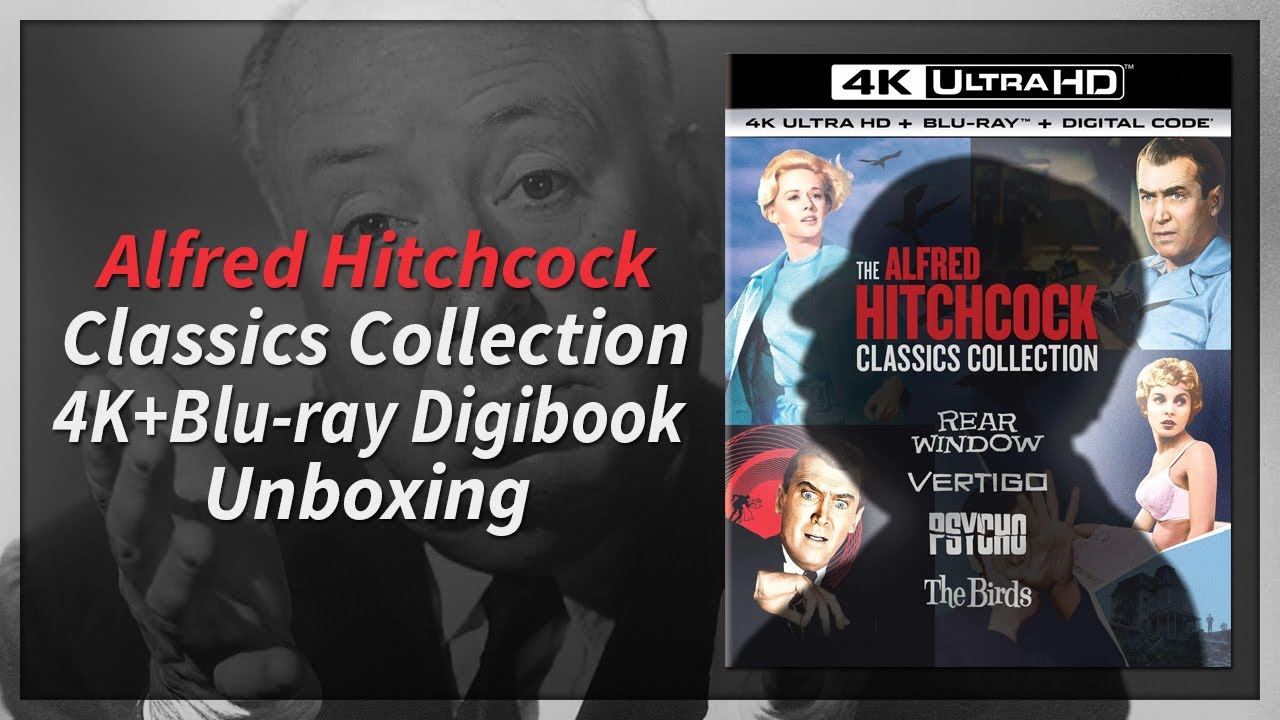 The Alfred Hitchcock Classics Collection 4K+2D Blu-ray Digibook Unboxing