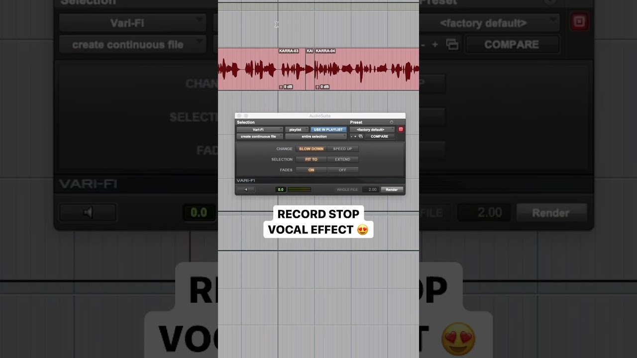 Easy ProTools Record Stop FX 🔥 Vari-Fi Plugin