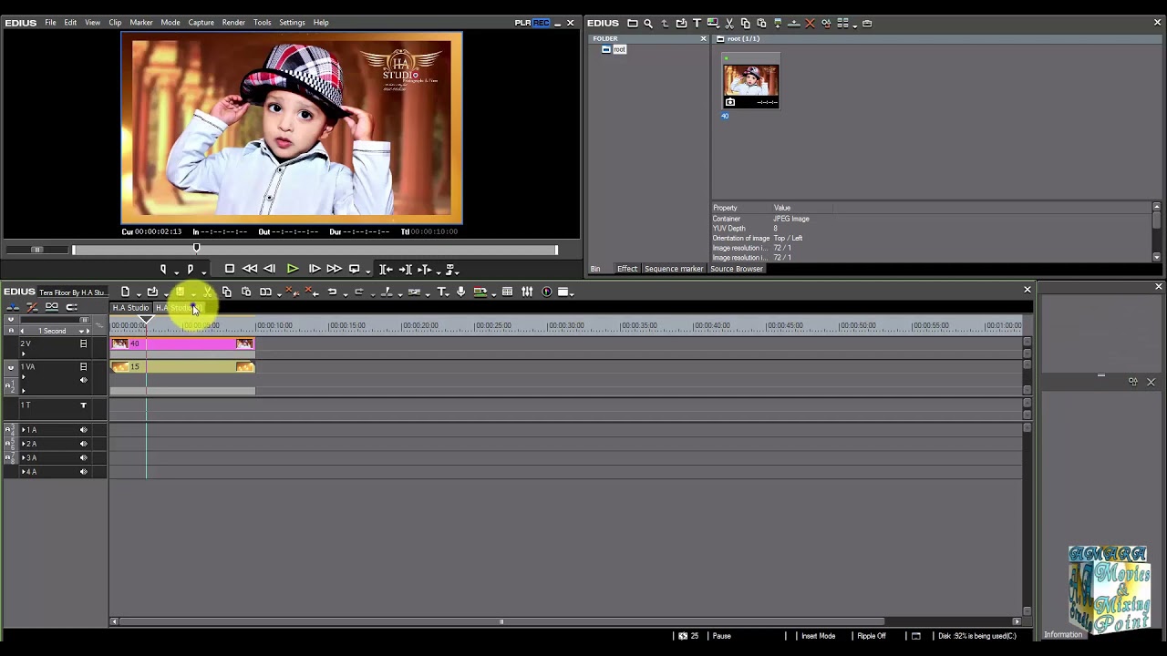 How To Free Download ||Tera Fitoor Edius|| 7/8/9/X Wedding Couple Project By H.A Studio Bilal