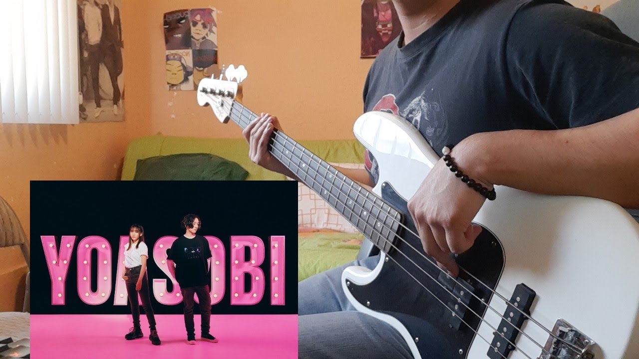 Yoru ni Kakeru - YOASOBI (Bass Cover w/ Tabs)