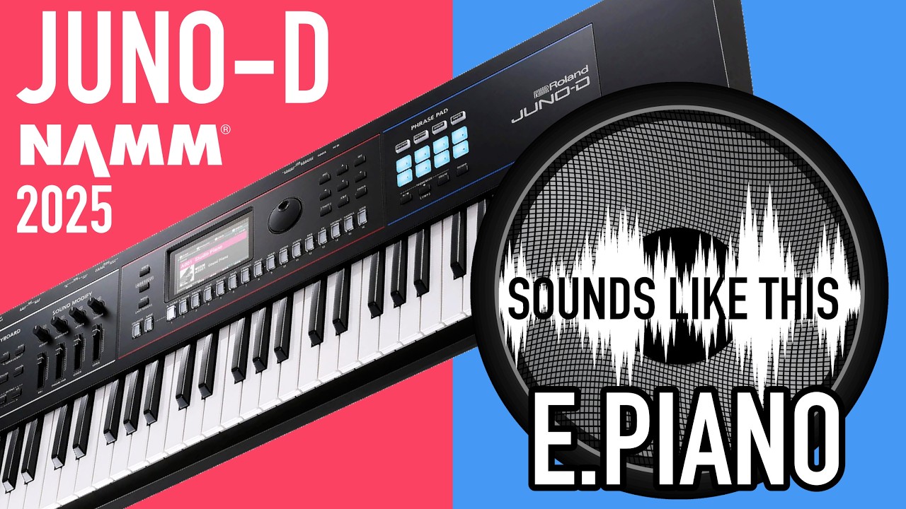 Roland Juno D | Riding the E. PIANO Presets at NAMM 2025
