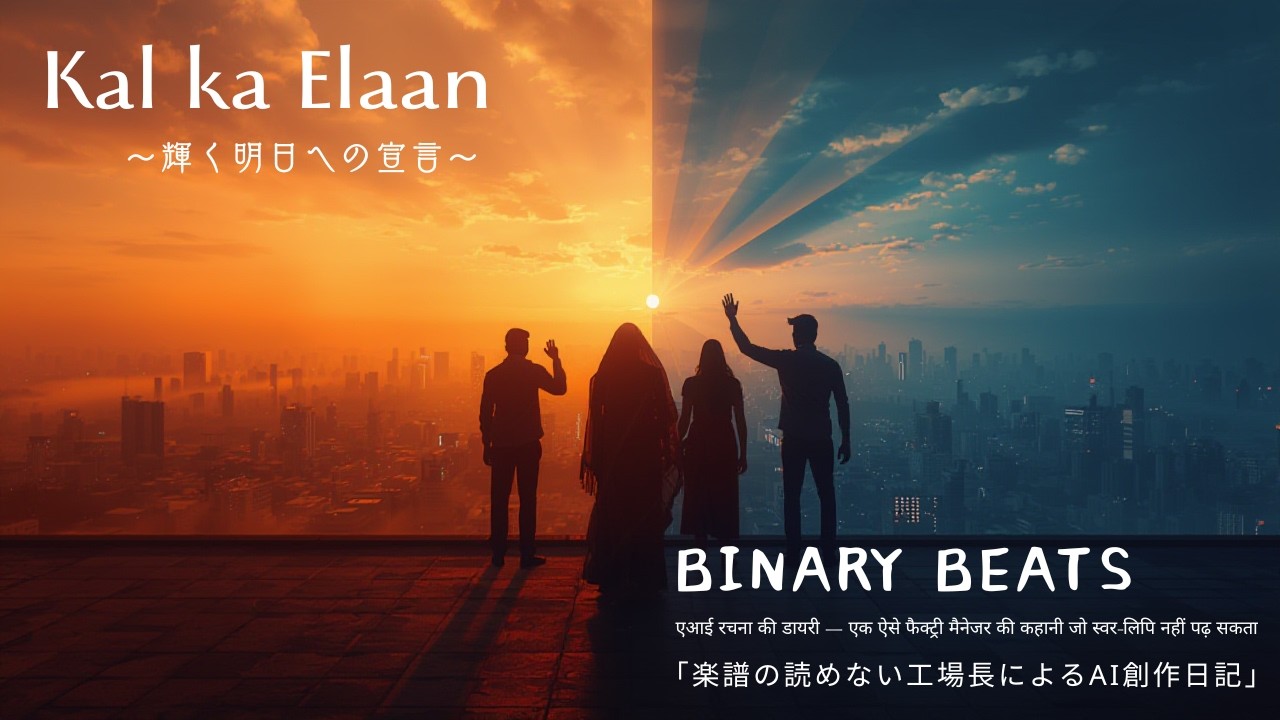 Kal ka Elaan (輝く明日への宣言) / Binary Beats 「楽譜の読めない工場長によるAI創作日記」