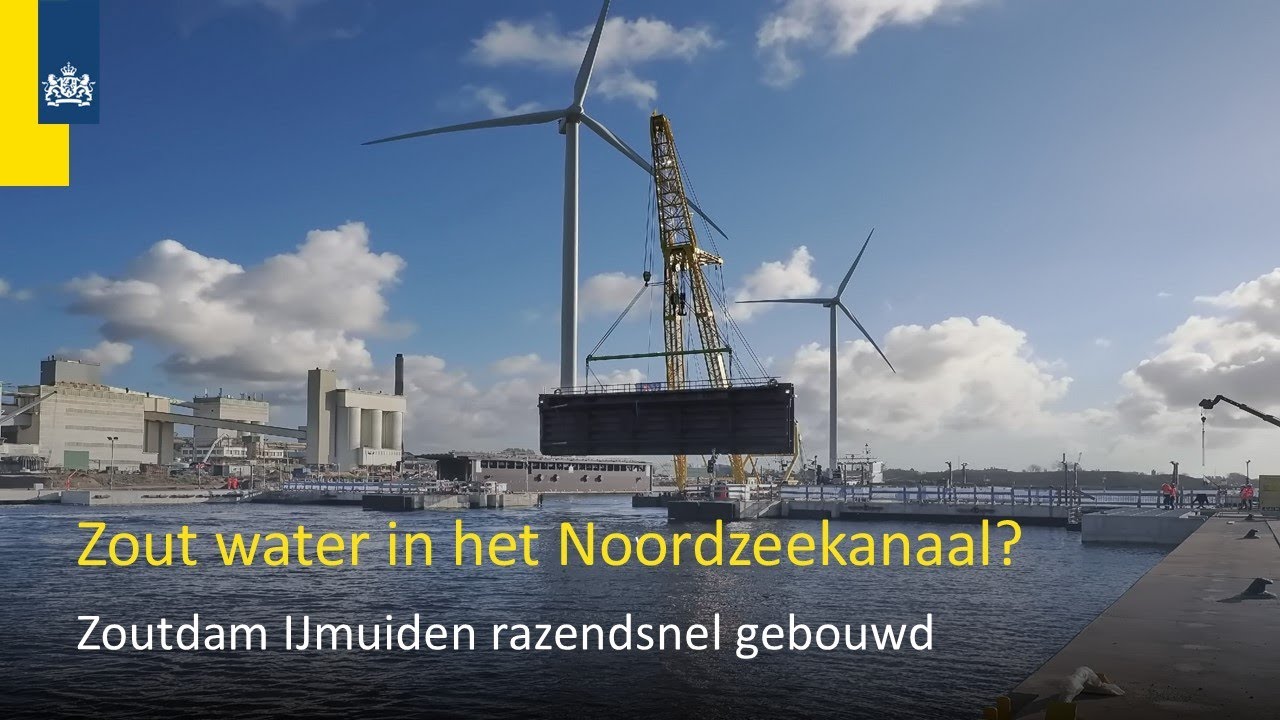 Zo bouwden we een enorme zoutdam | Timelapse zoutdam IJmuiden