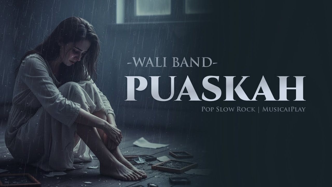 Puaskah - Wali | Pop Slow Rock AI Cover (Lirik Video)