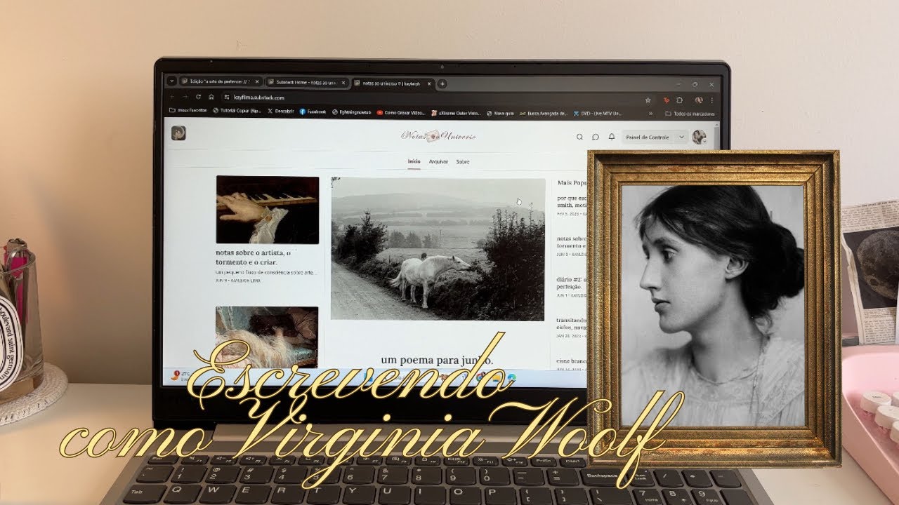 seguindo a rotina de escrita da virginia woolf por um dia.