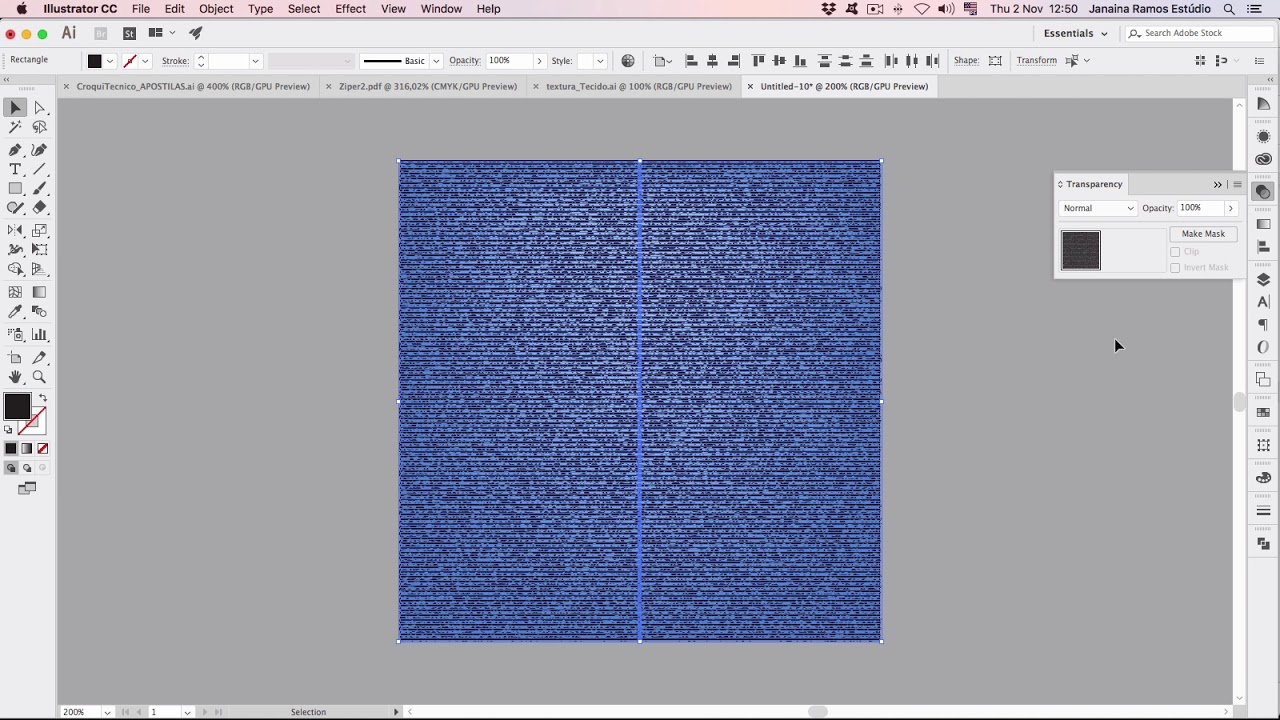 Como fazer uma textura de Jeans no Illustrator