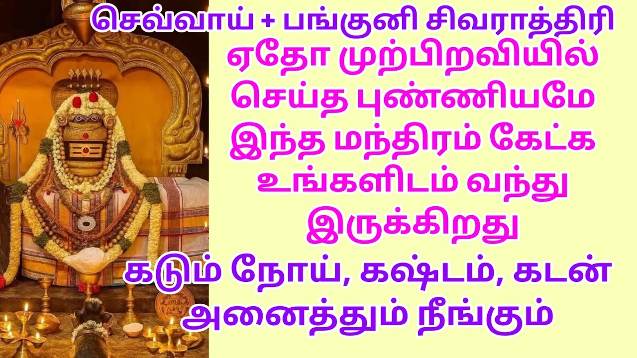 ஏதோ முற்பிறவியில் செய்த புண்ணியமே இந்த மந்திரம் கேட்க உங்களிடம் வந்து இருக்கிறது
