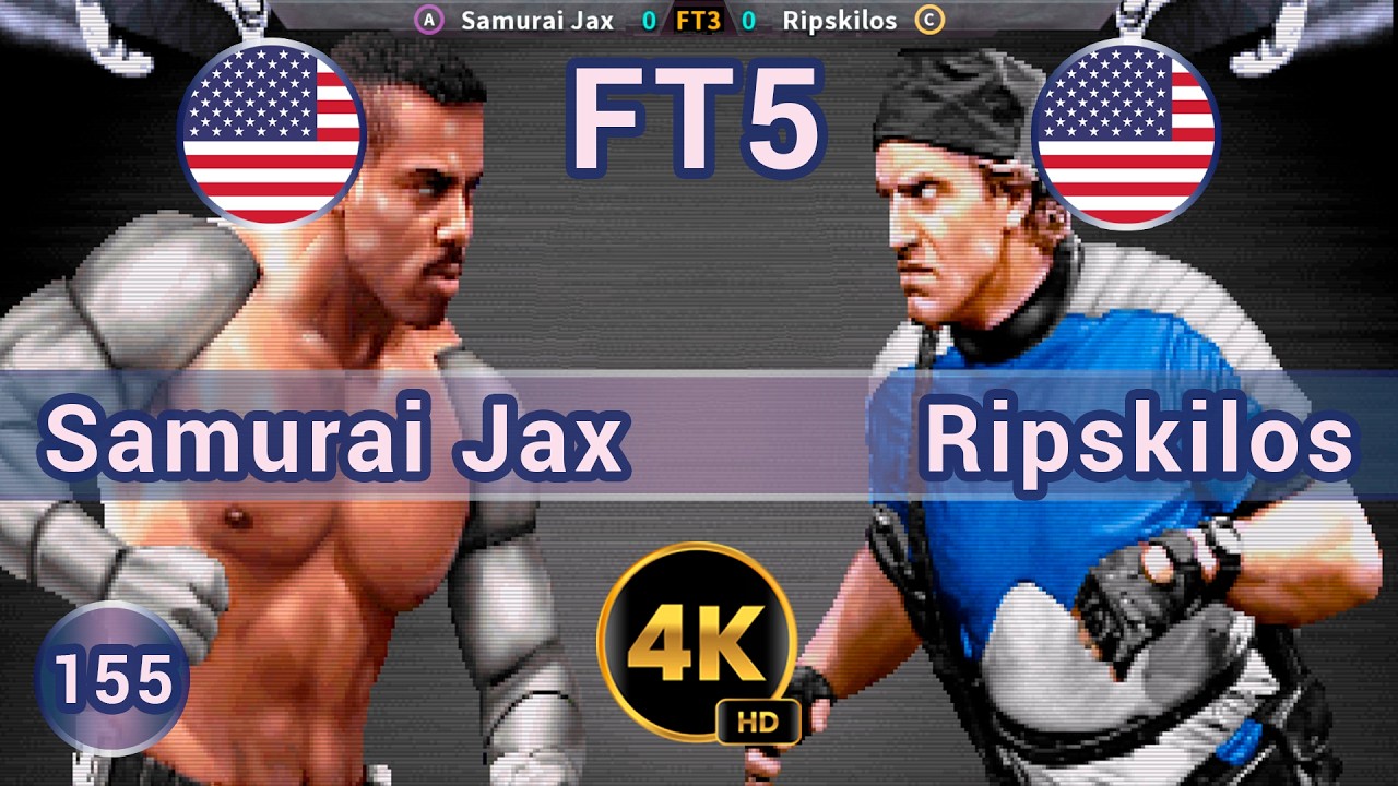 UMK3 - 🇺🇸 Samurai Jax vs Ripskilos 🇺🇸 FT3 / 4K 60 FPS #umk3 #ultimatemortalkombat3 #t99hex #t99h