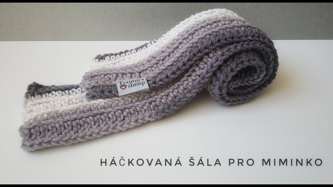 Háčkovaná šála SNADNO a RYCHLE
