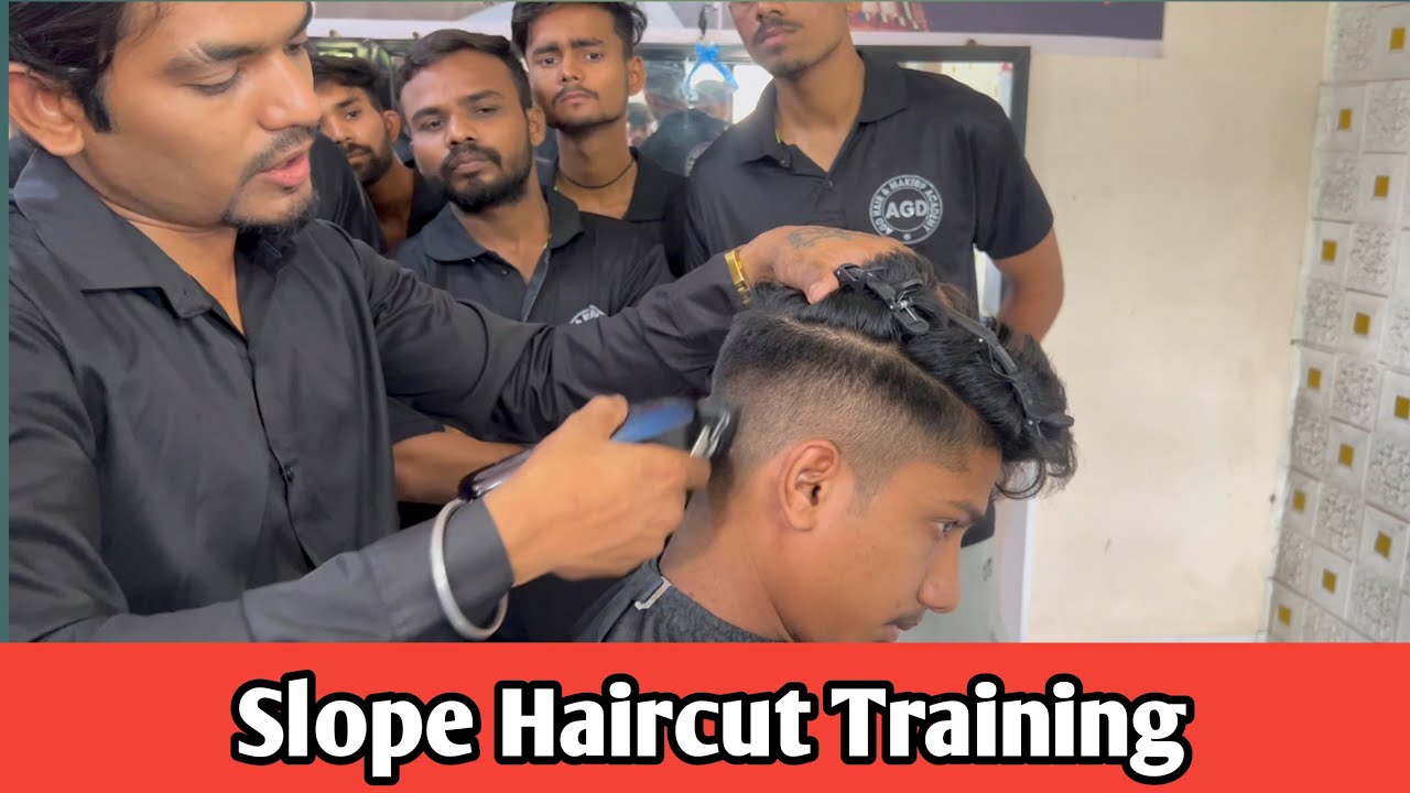AGD Academy | slope Haircut training | how to slope Haircut ￼| salon academy