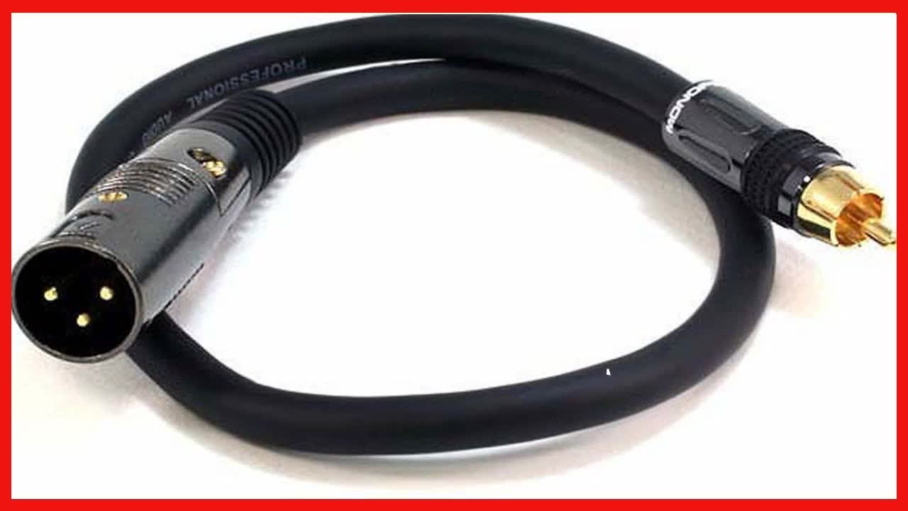 Great product -  Monoprice XLR Male to RCA Male Cable - 1.5 Feet - Black With E21Gold Plated Connect