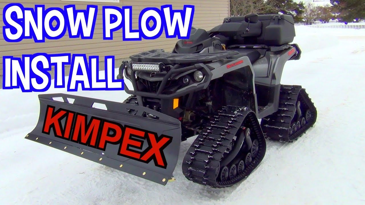 ATV Snow Plow Install - Kimpex Click n Go 2 On Can Am Outlander 1000