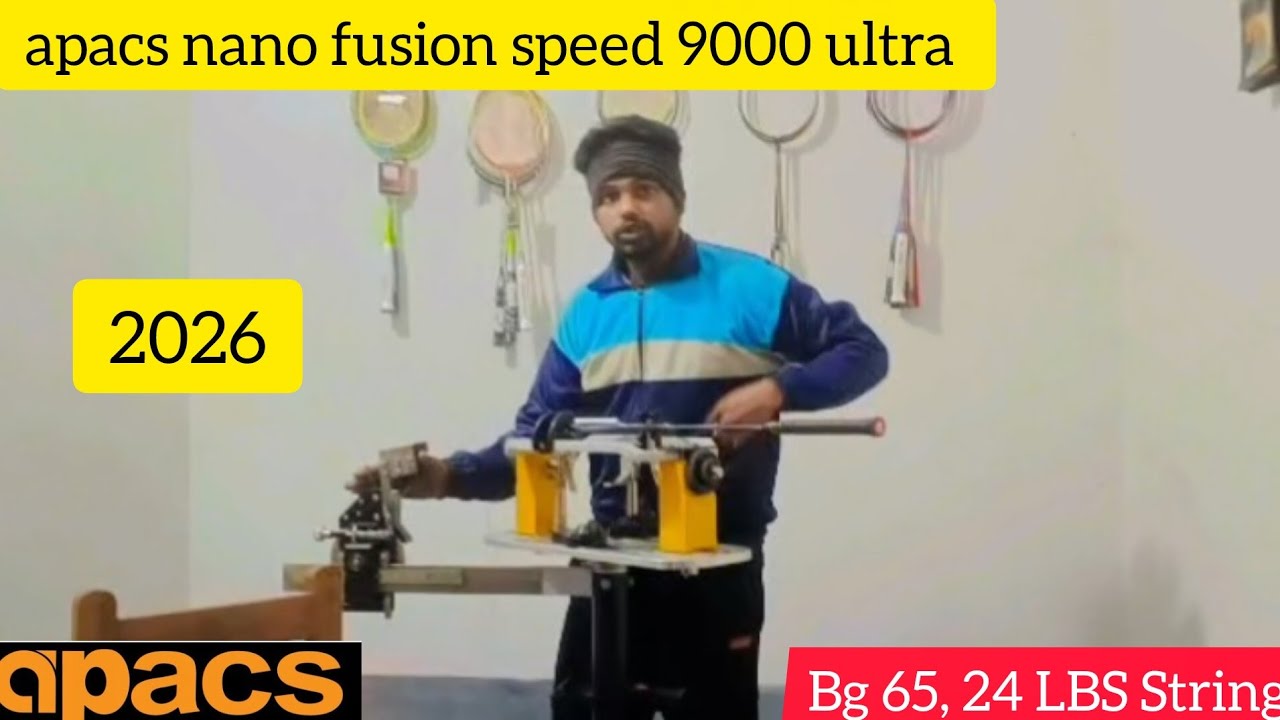 apacs nano fusion speed 9000 ultra BG 65, 24 LBS String Review 