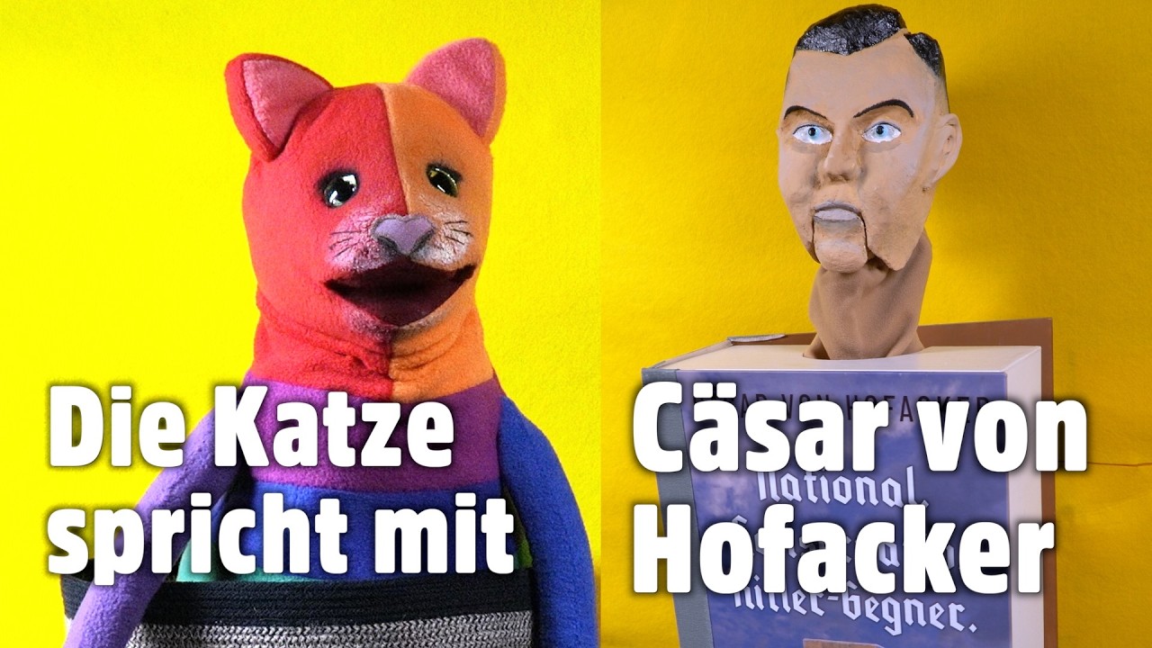 Die Katze spricht mit C&Auml;SAR VON HOFACKER