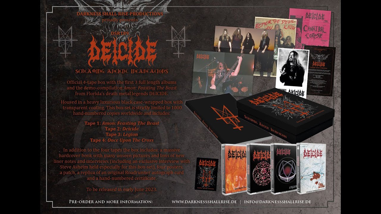 Unboxing: Deicide ― Screaming Ancient Incantations (4-Tape Box)