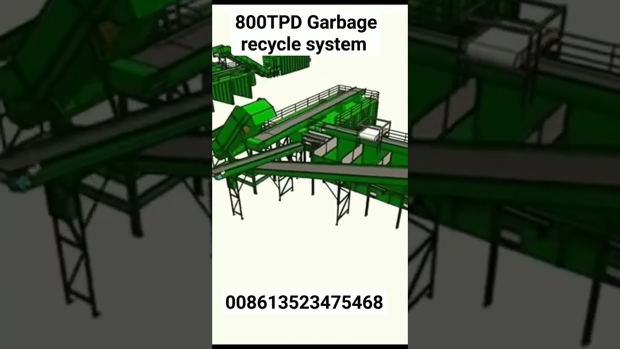 Garbage recycle, Trash separator line, disc screen.