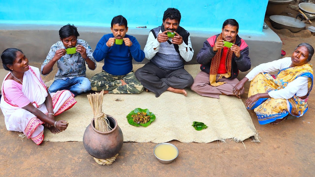 চন্দনের বাড়ির বাদনা পরব | Indian Tribe Famous BADNA PARAB at Chandan house | village cooking vlog