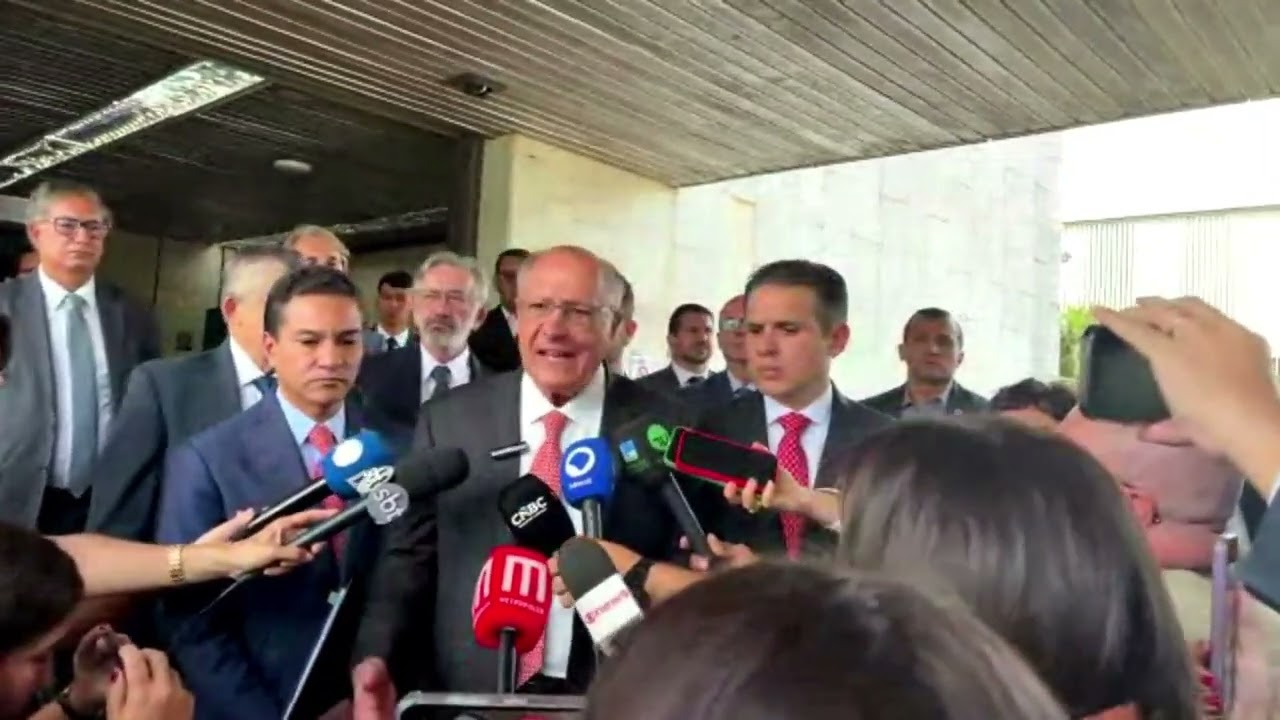 ALCKMIN FALA SOBRE REDATA E ACORDO MERCOSUL-UE EM BRASÍLIA