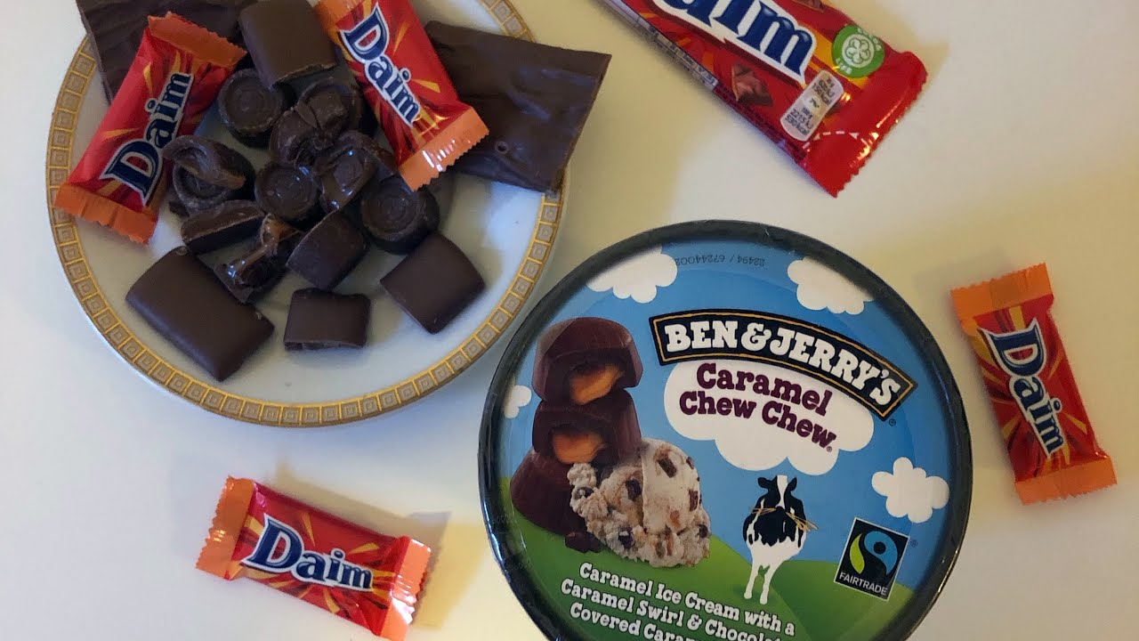 BEN & JERRY'S Caramel Chew Chew &mdash; БОЛЬШАЯ ПИНТА из Дании