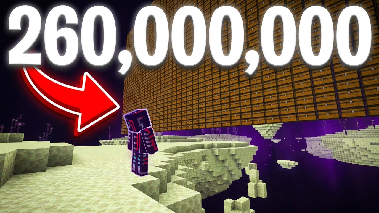 Я ВЫКОПАЛ 260 МИЛЛИОНОВ БЛОКОВ | Карьер В Энде | Minecraft