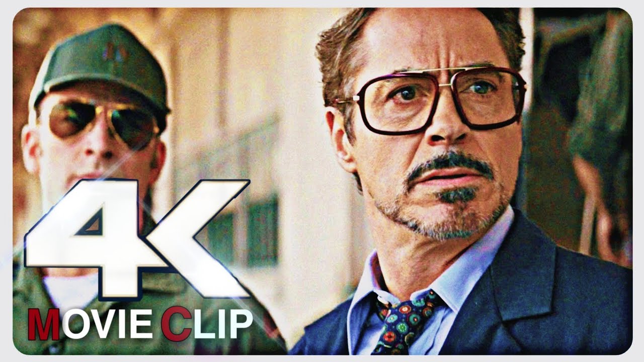 Avengers Endgame | Rogers & Tony Back To 1970 Scenes - 4K