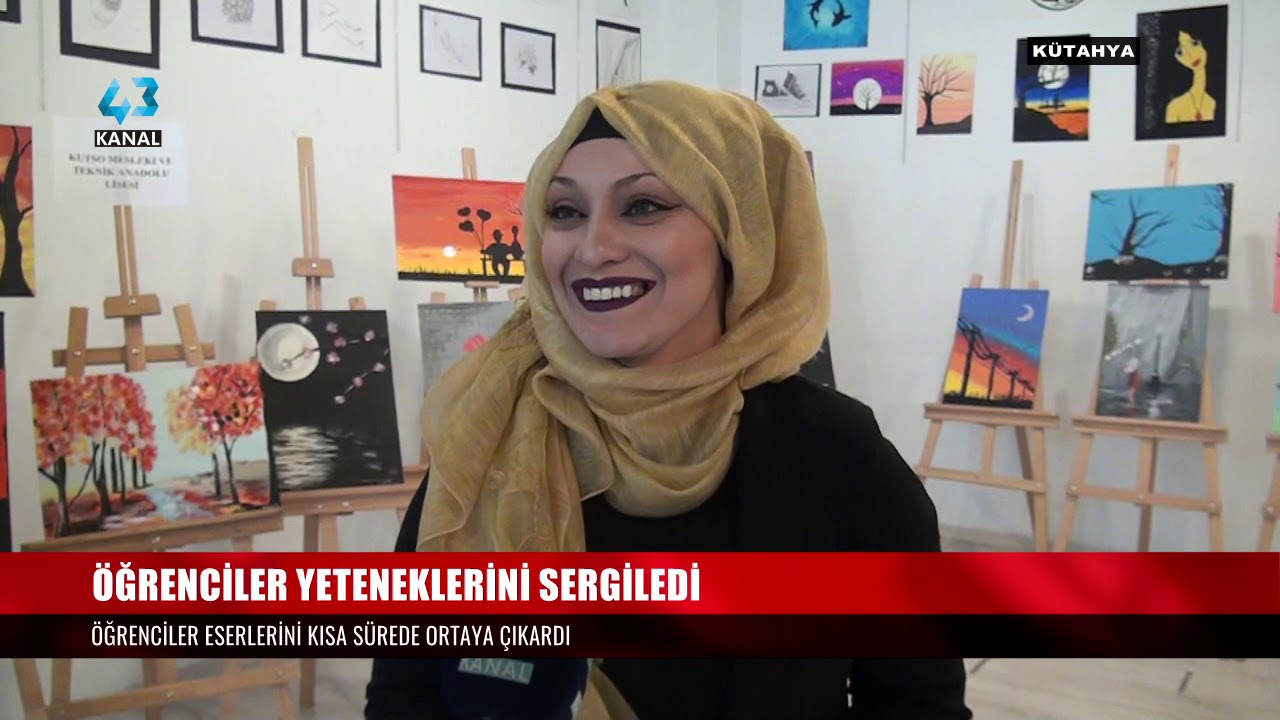 KUTSO MTAL VE ABDÜLHAMİD HAN ANADOLU LİSESİ ORTAK RESİM SERGİSİ AÇTI