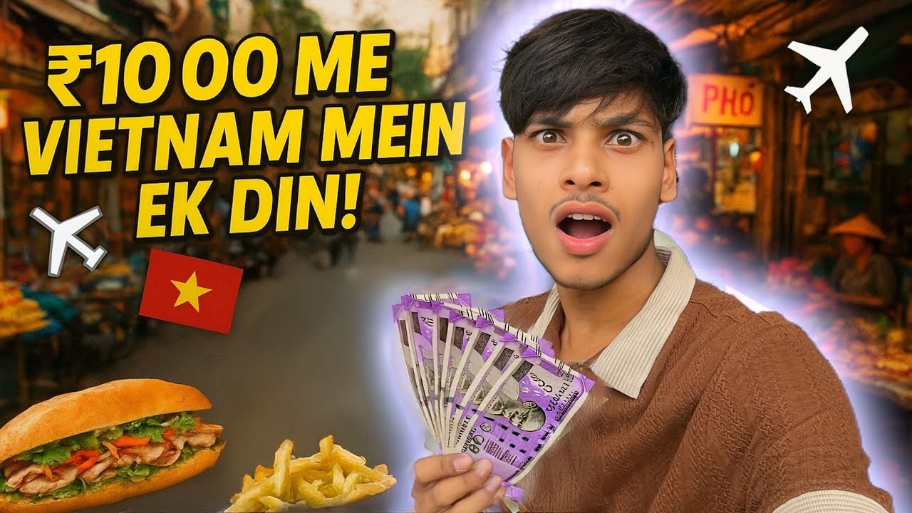 Surviving in 1000 rupees|| 2nd day in Vietnam🇻🇳
