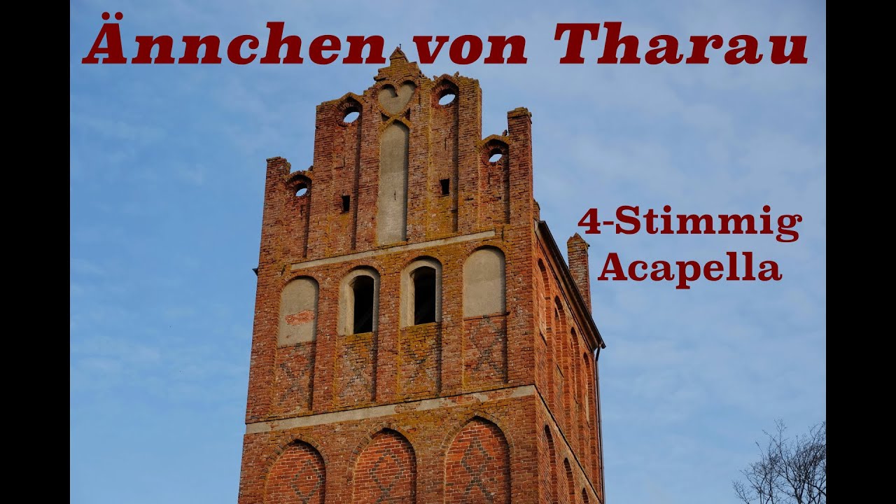 Annchen von Tharau  4-Stimmig Acapella ( Marina Artemieva,Vi Olin). Tharau Kirche Droneshooting.