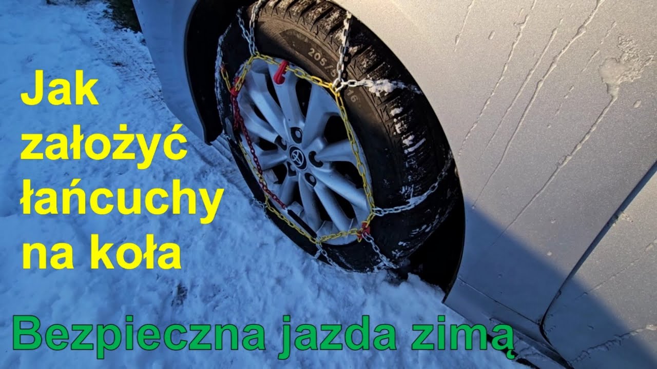 🚗❄️Jak założyć łańcuchy na koła ❄️ Bezpieczna jazda zimą
