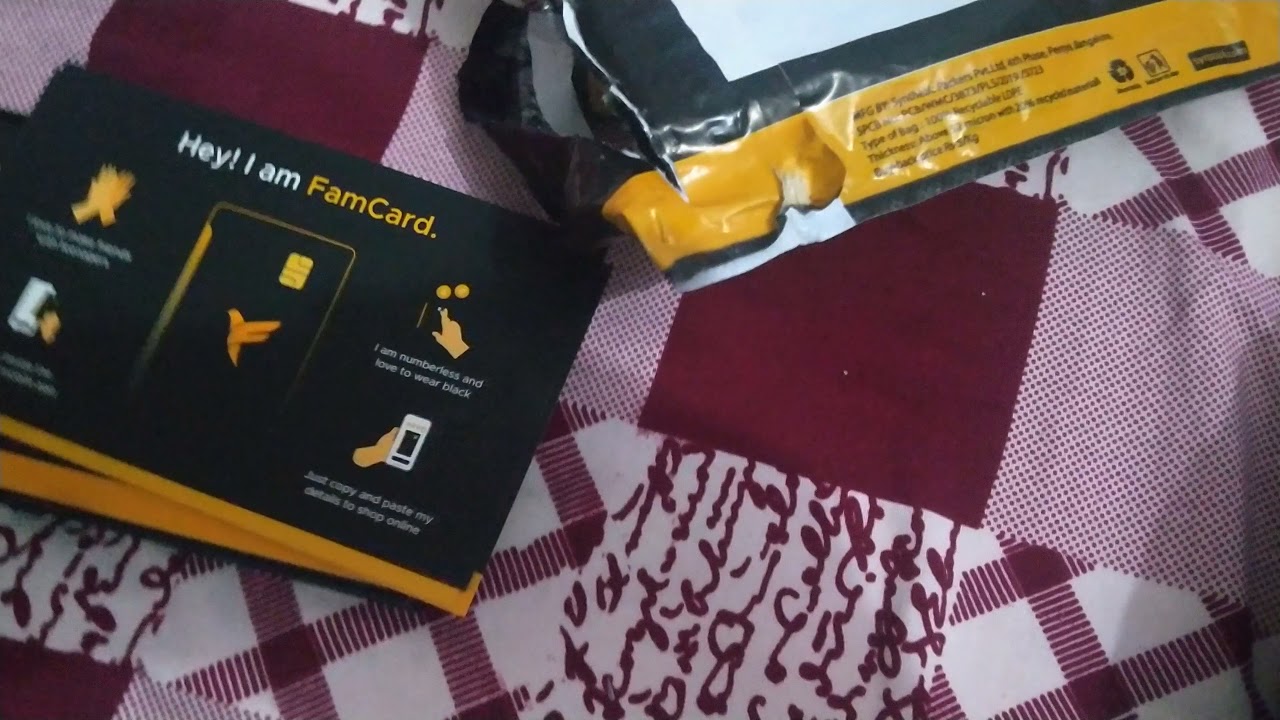 famcard unboxing