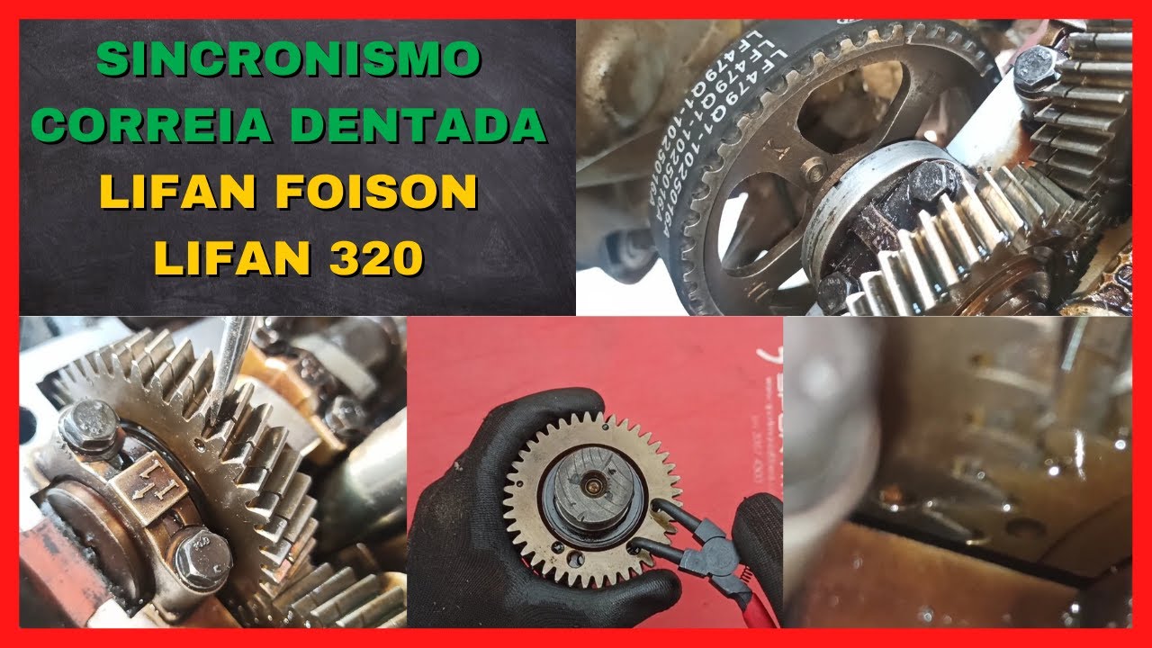 SINCRONISMO MOTOR LIFAN FOISON E LIFAN 320 - CORREIA DENTADA #lifan #correiadentada #sincronismo