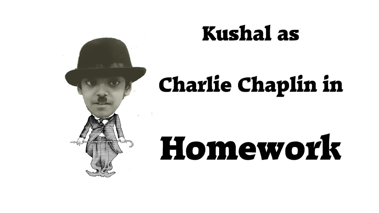 Charlie Chaplin - Homework Time | Role Play | Kushi and Bhanu