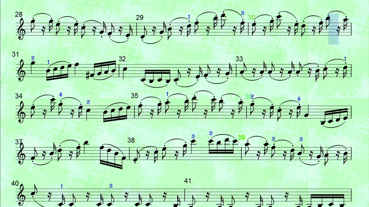 Wohlfahrt Op 45 Violin Etude no 44 ♩=40