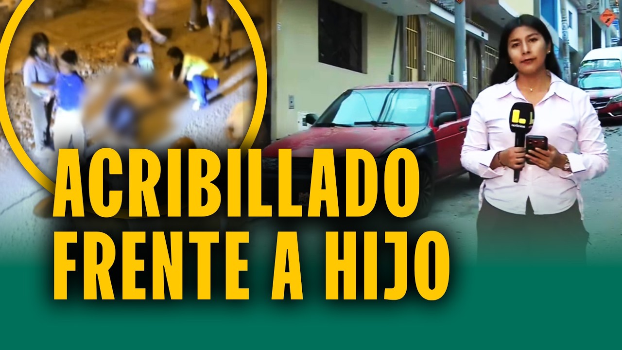 Intent&oacute; huir, pero le alcanzaron ocho disparos: Colectivero asesinado frente a esposa e hijo
