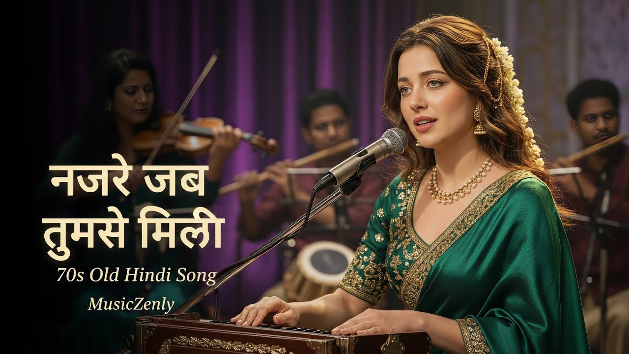 Nazrein Jab Tumse Milin | Purane Sadabahar Gane | Evergreen Old Hindi Song 70s Style | MusicZenly
