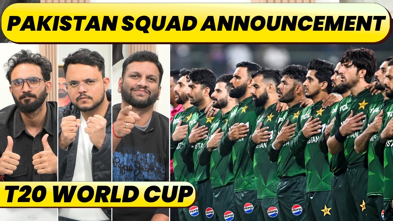 NO BOYCOTT, PAKISTAN T20 WORLD CUP SQUAD ANNOUNCEMENT. FINAL15 & BEST XI FOR PAK