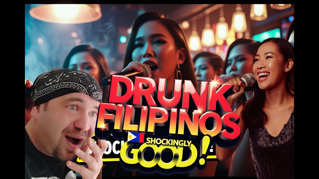 FILIPINO DRUNK SINGERS  Go PRO: Filipino Karaoke Madness PART 1  ( Reaction )