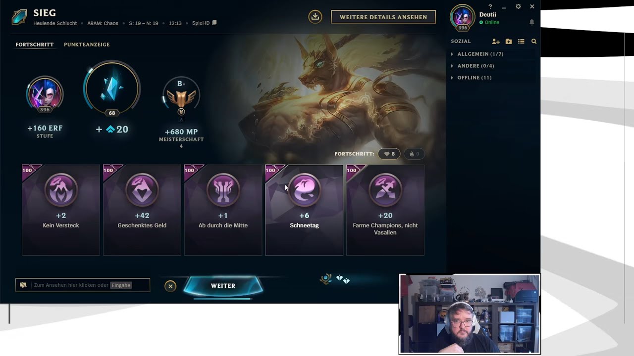 League of Legends | ARAM: CHAOS | Nasus | B- | 13.12.2025 | 6