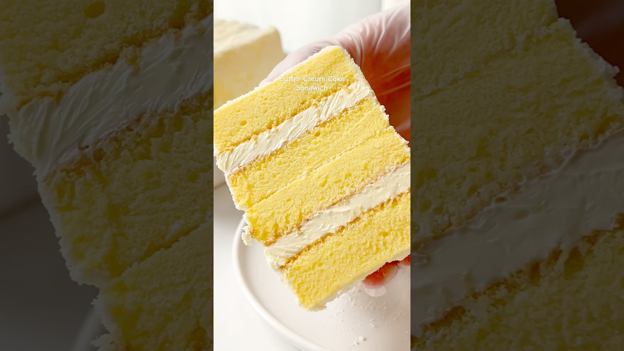 Will you try these butter cream cake sandwich? #recipe #cakesandwich
