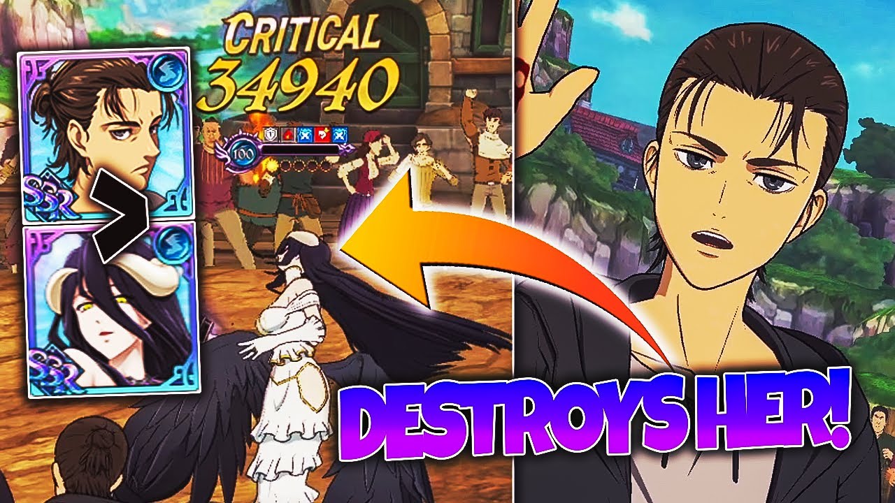EREN JAEGER WAS MADE TO COUNTER ALBEDO!! BIG BUFF SINGLE TARGET DAMAGE! | 7DS: Grand Cross