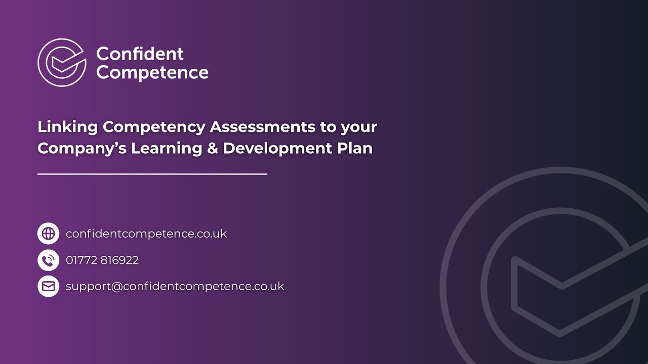 Linking Competency Assessments to your Company's Learning and Development Plan