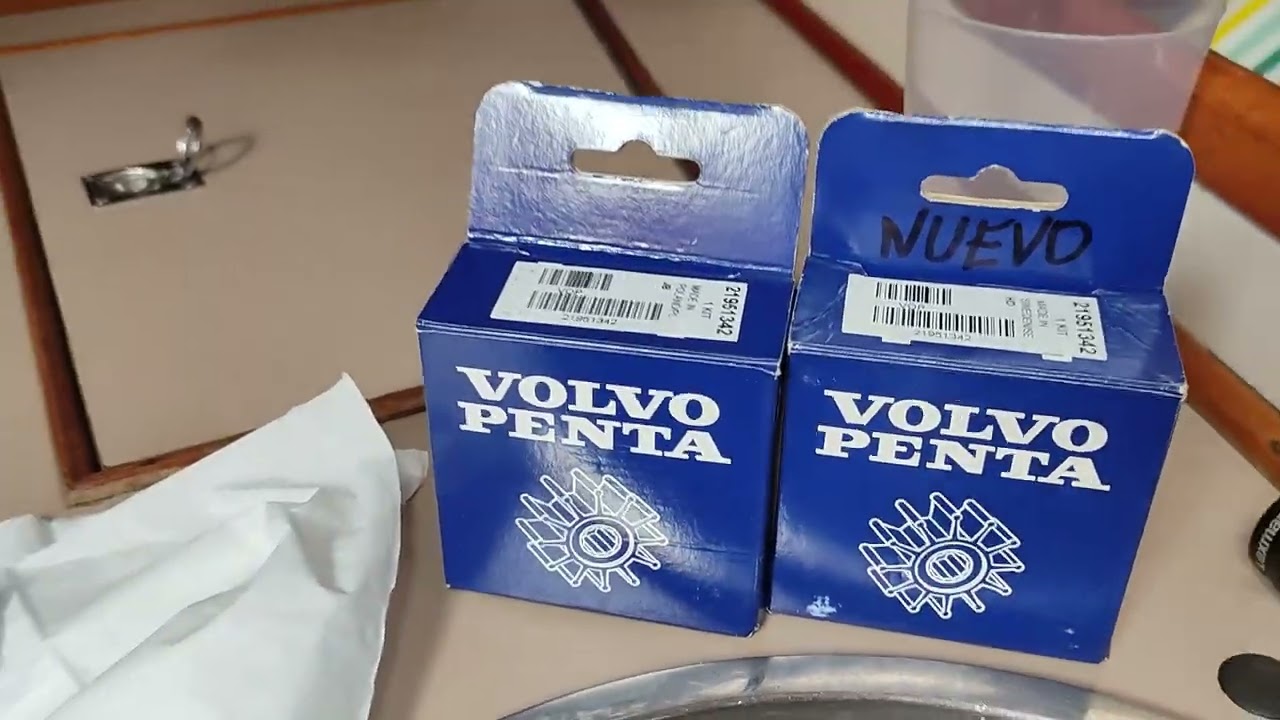 #27 CAMBIO DE IMPELLER O RODETE DE LA  BOMBA DEL AGUA VOLVO PENTA 2002 #motores