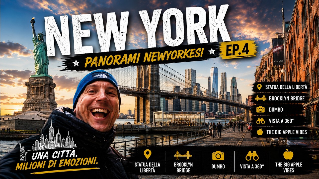 NEW YORK Ep.4 -   STATUA DELLA LIBERTA' || BROOKLYN BRIDGE || DUMBO