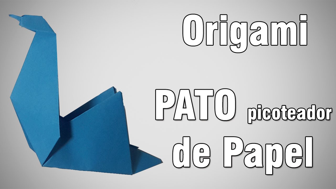 🔥 COMO HACER UN PATO DE PAPEL ORIGAMI MUY FACIL Y RÁPIDO PASO A PASO ▶ ☑️  Curso de Origami