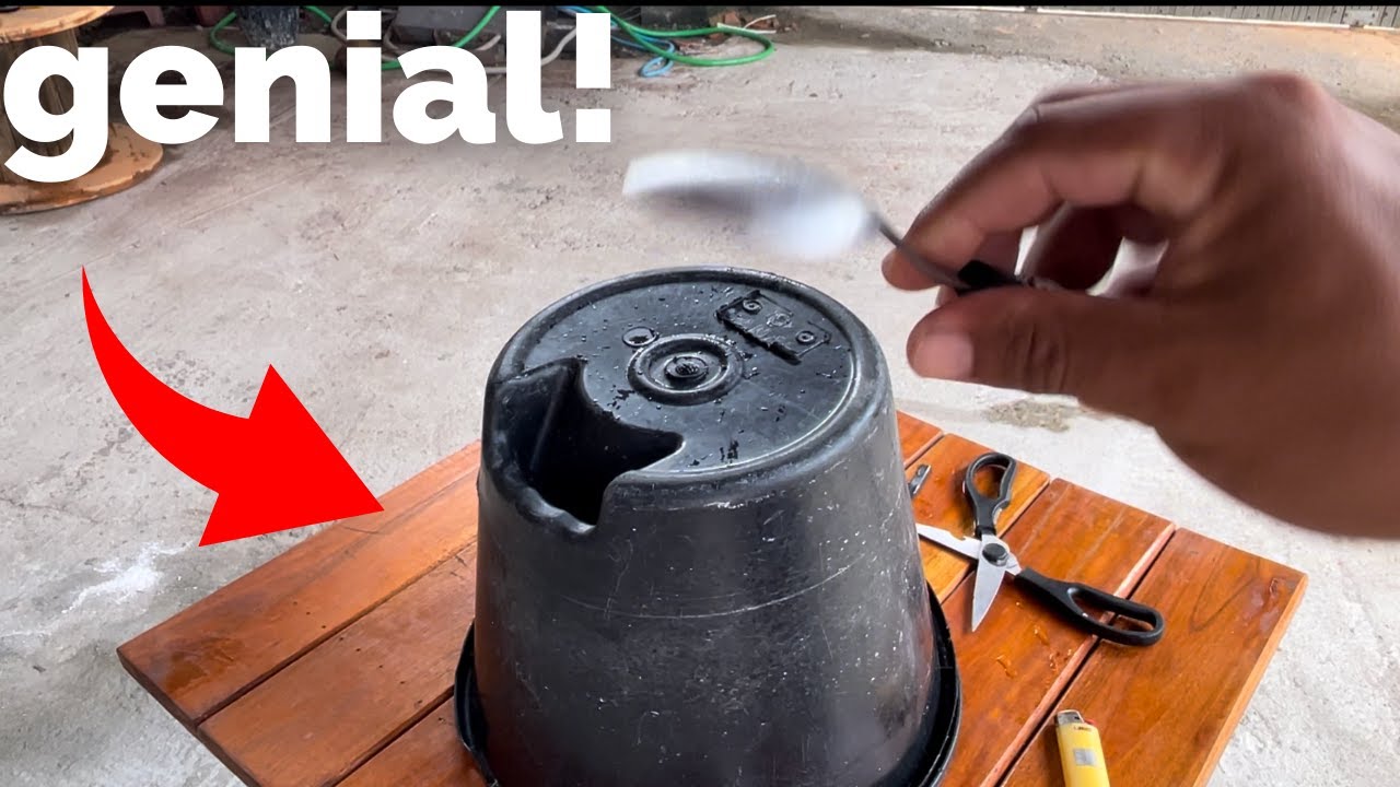 Morria e não sabia como remendar qualquer balde furado usando uma colher
