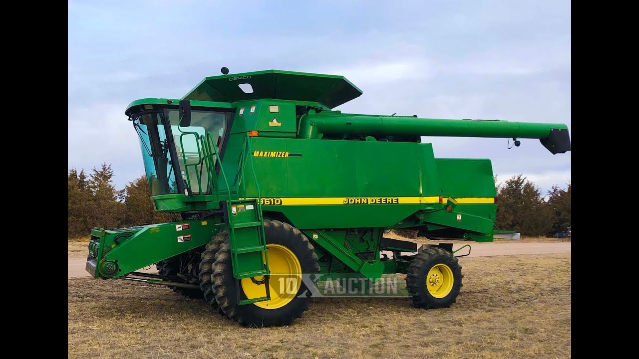 JOHN DEERE 9610 (1997) Maximizer Combine  10X AUCTION (AuctionTime/TractorHouse)