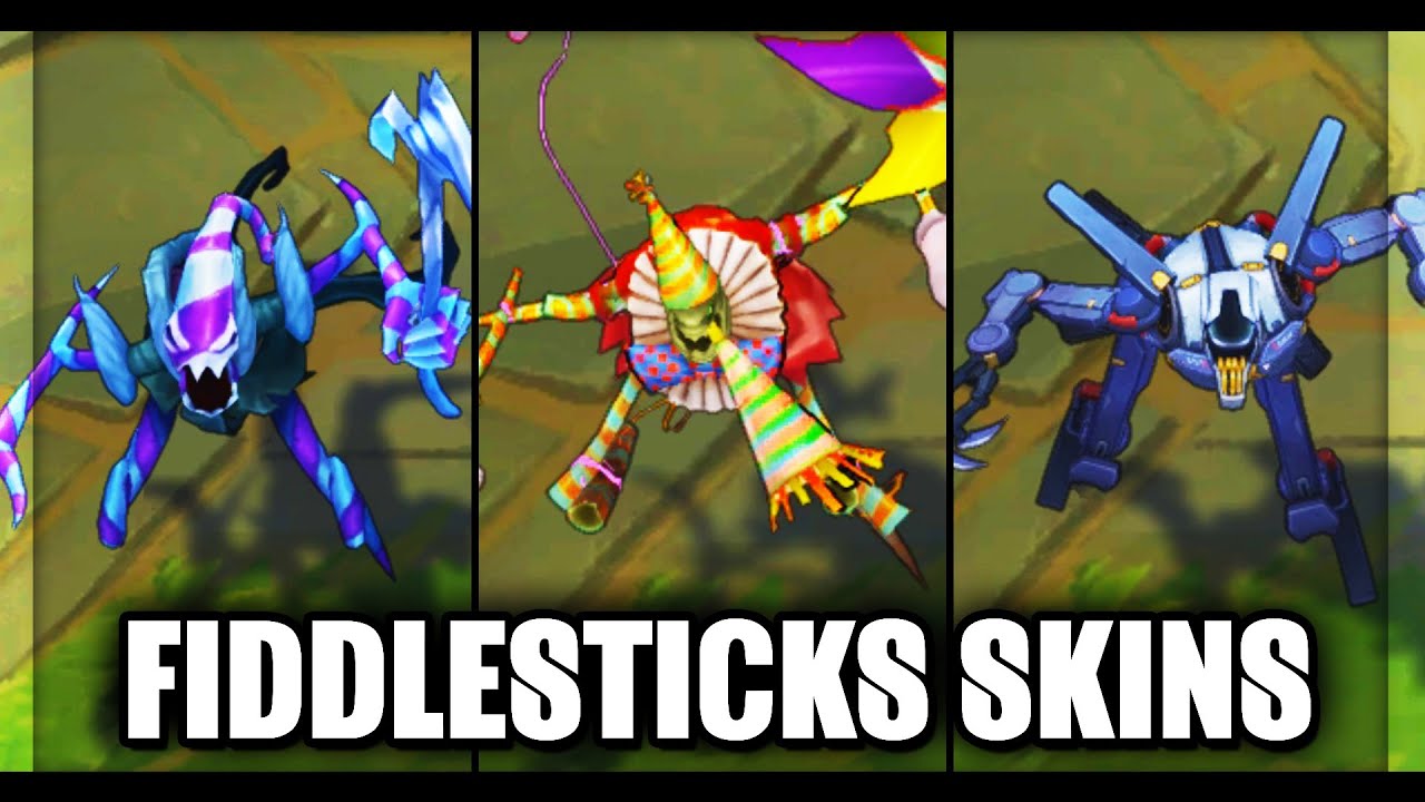 All (OLD) Fiddlesticks Skins Before Rework - League of Legends