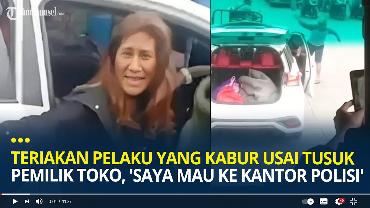 Teriakan Pelaku Wanita Kabur Usai Tusuk Pemilik Toko Baju di Tangerang, 'Saya Mau ke Kantor Polisi'